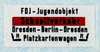Zuglaufschild " Dresden - Berlin - Dresden" Platzkarte